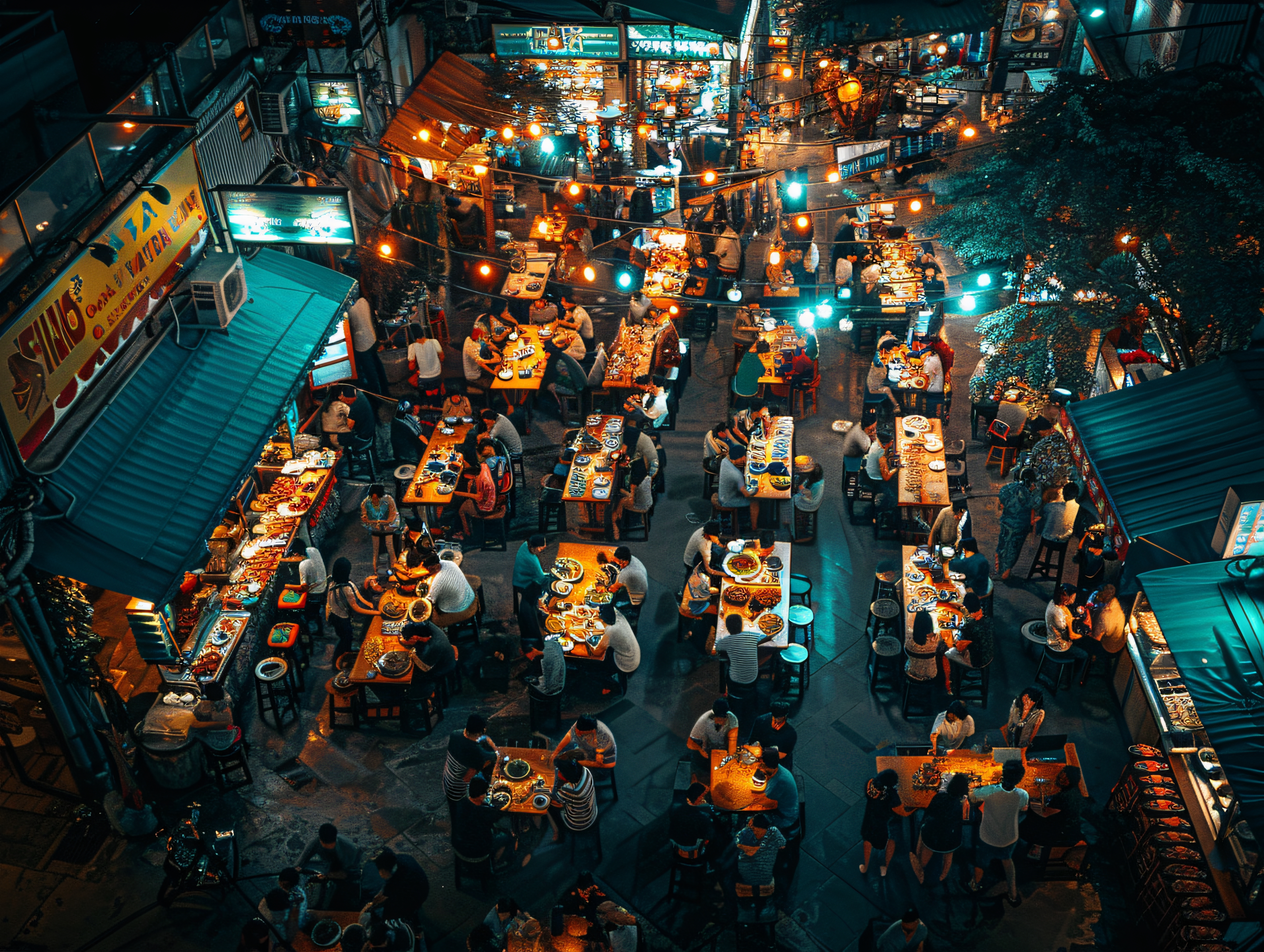 Restaurante movimentado